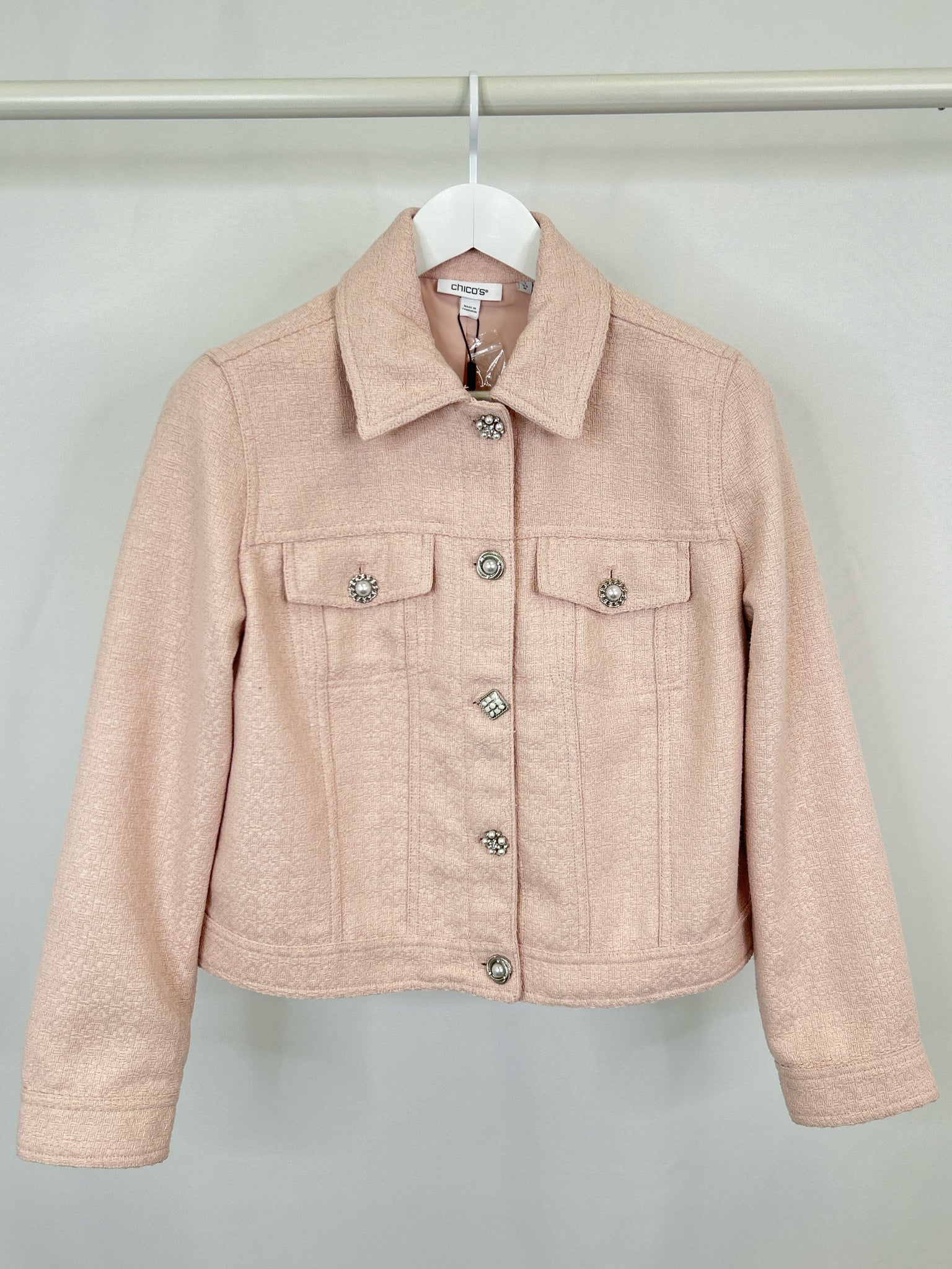 CHICO'S Size M BLUSH Women Jacket