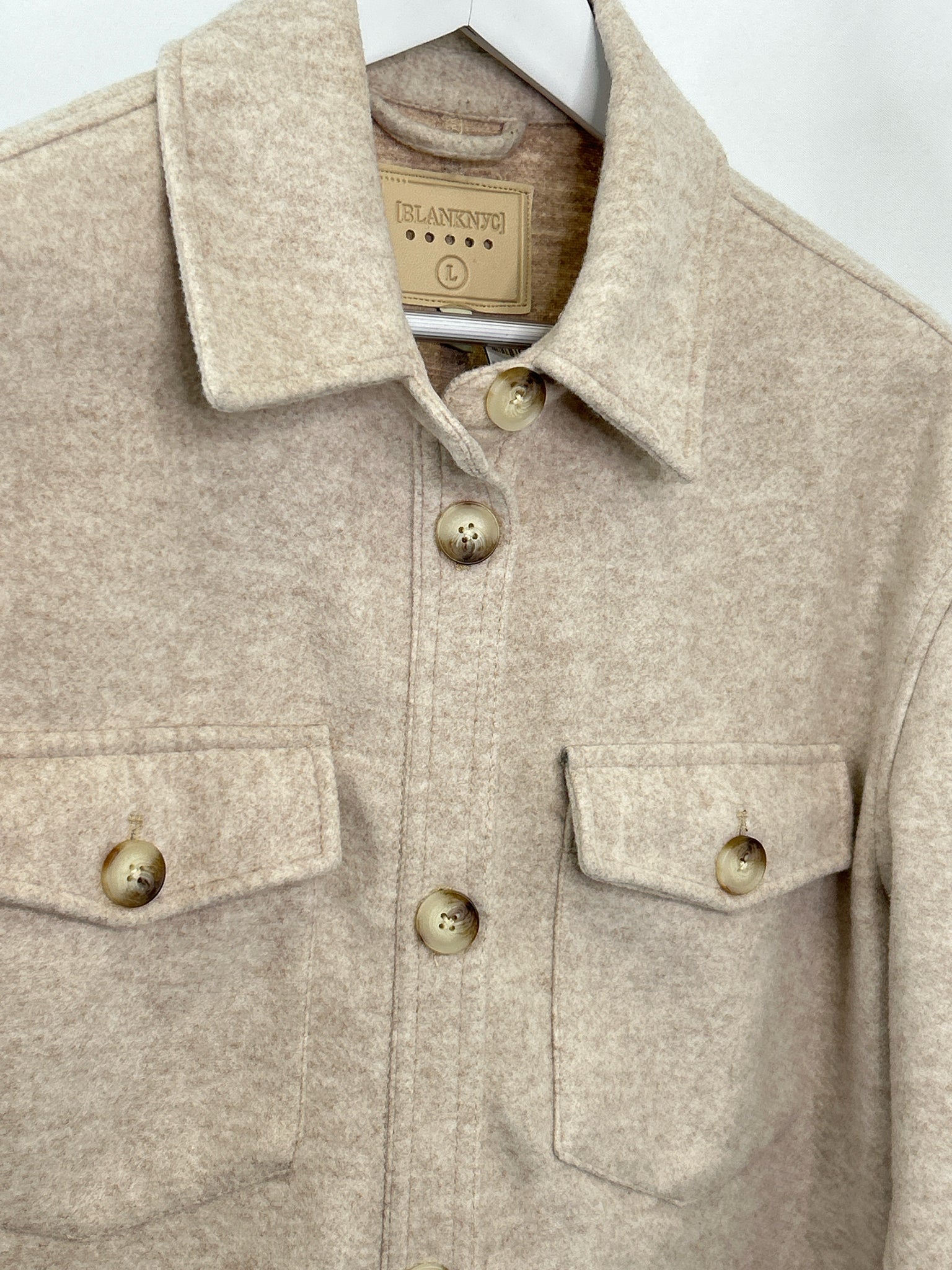 BLANKNYC Size L Beige Women Coat