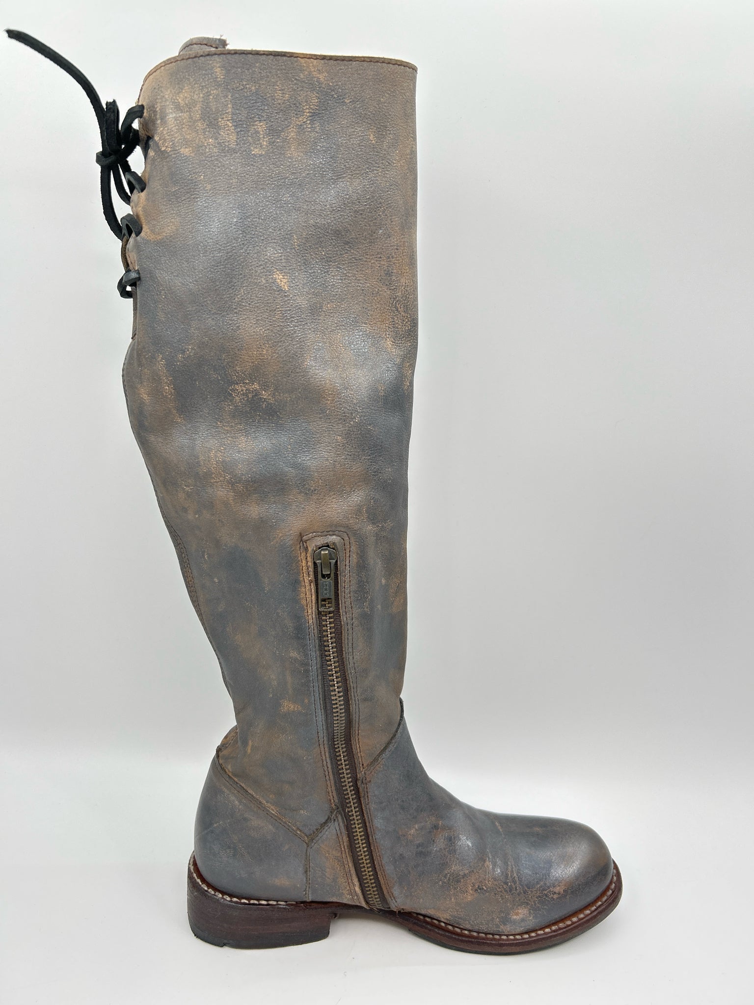 BED STU Size 6 Grey Women Boots