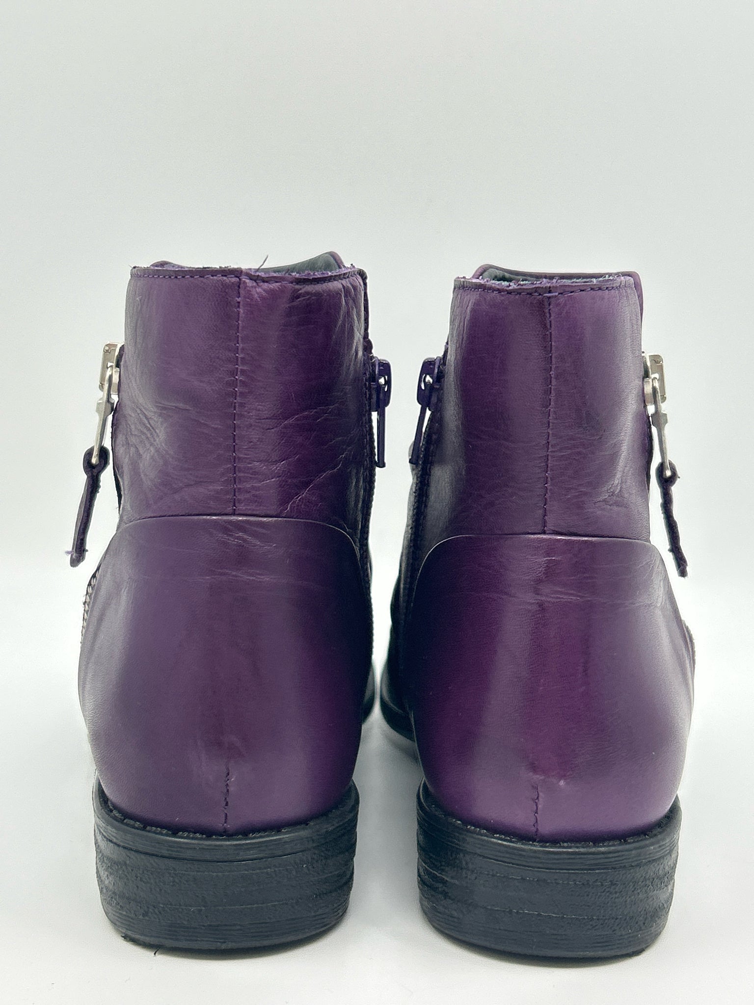 MIZ MOOZ Size 37 Purple Women Booties