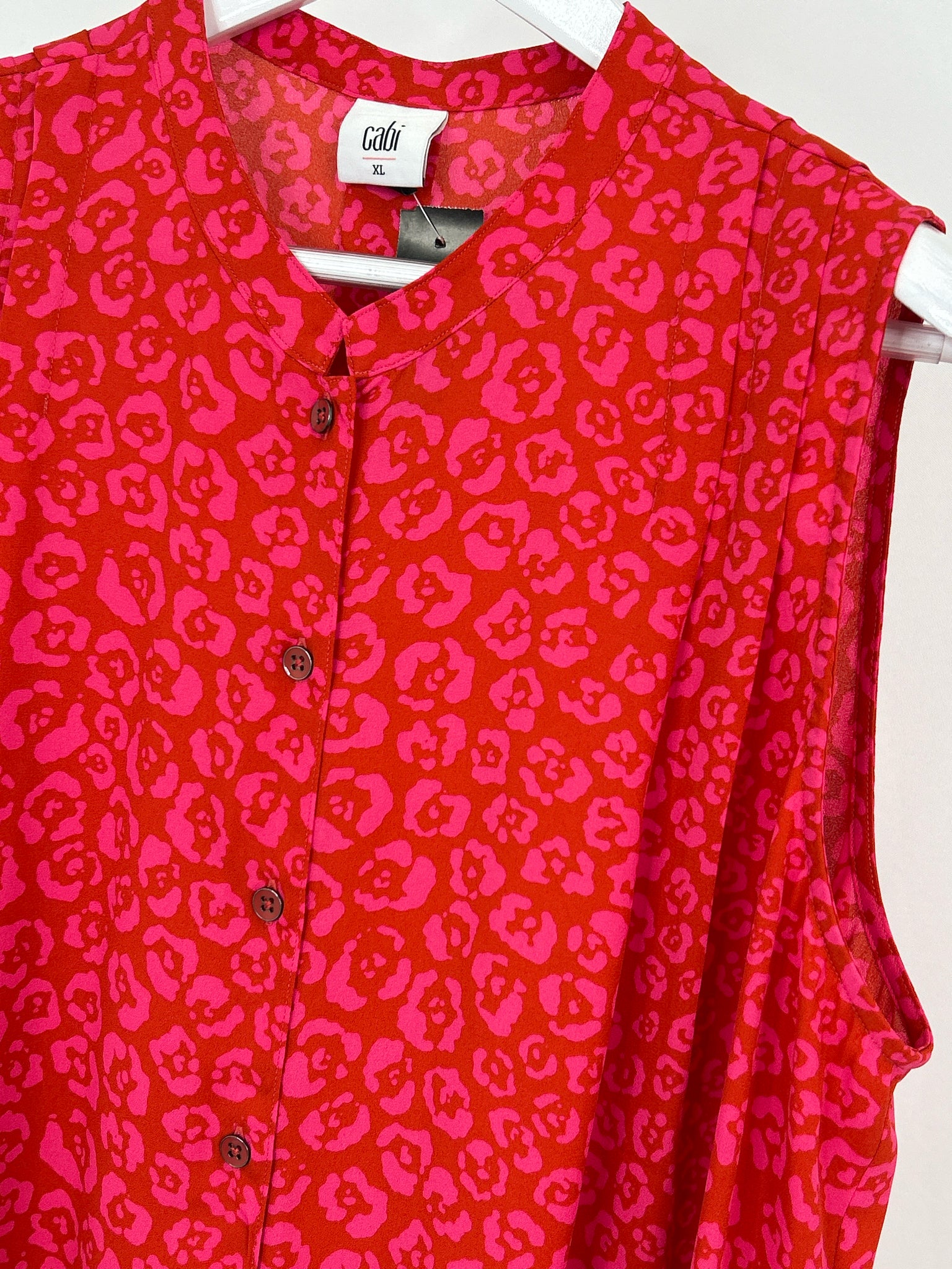 CABI Size XL Red & Pink Women Top