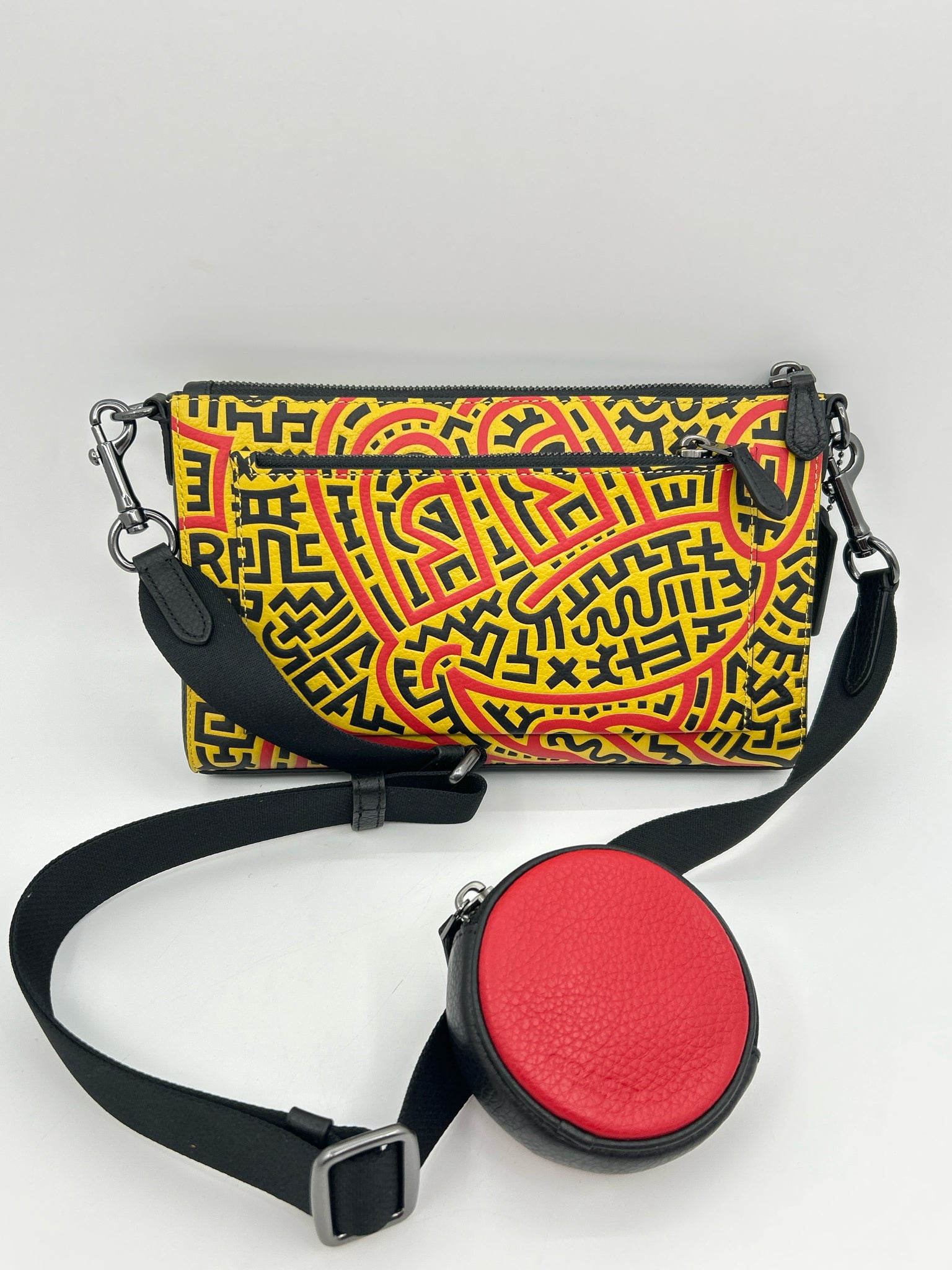 COACH YELLOW AND BLACK Women Purse