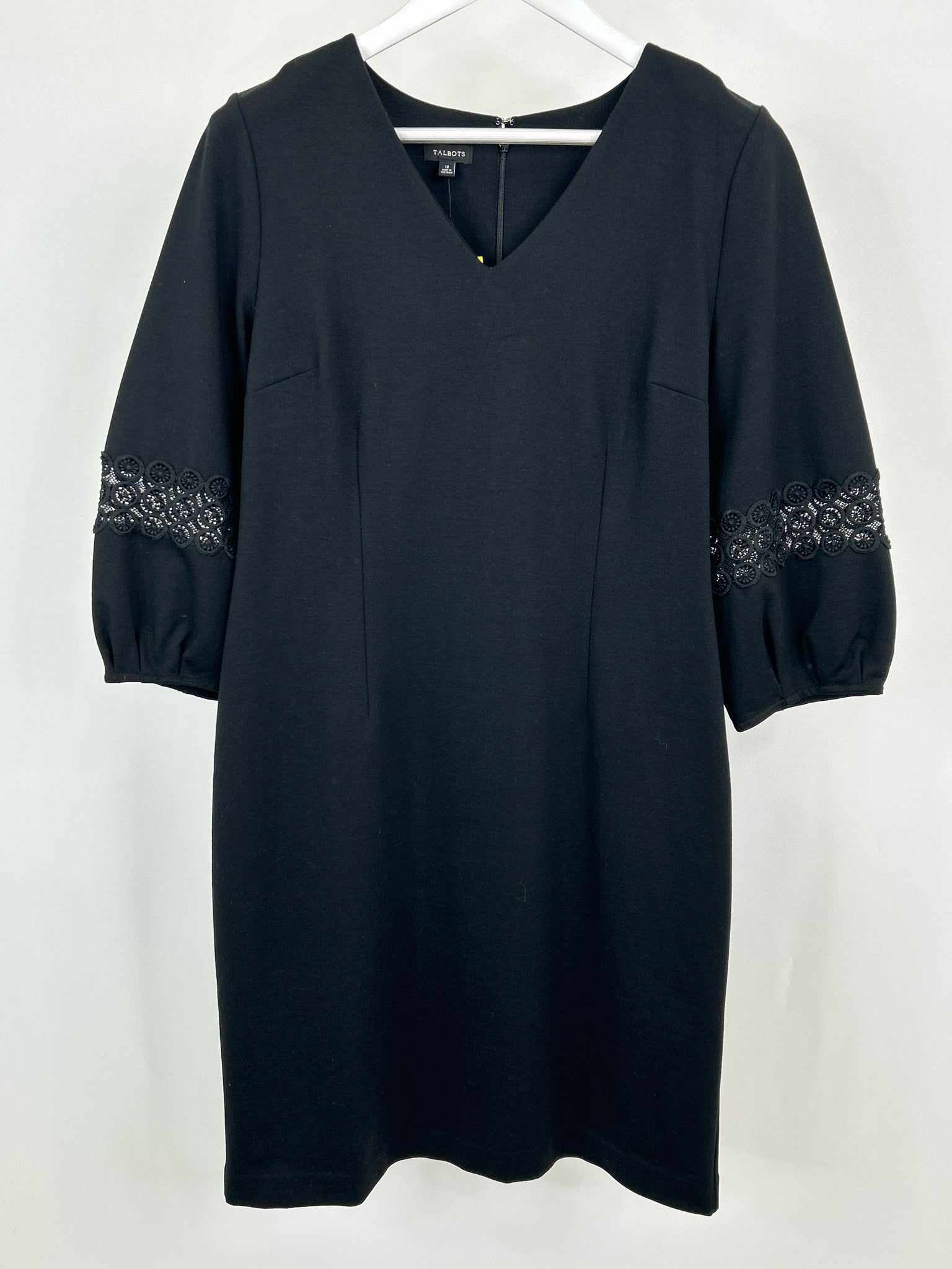 TALBOTS Size 12 Black Women Dress