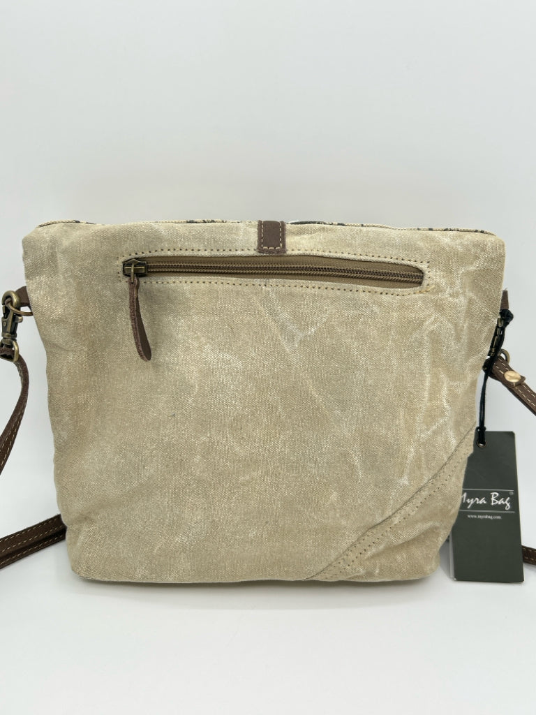 MYRA BAG BEIGE AND BROWN Purse
