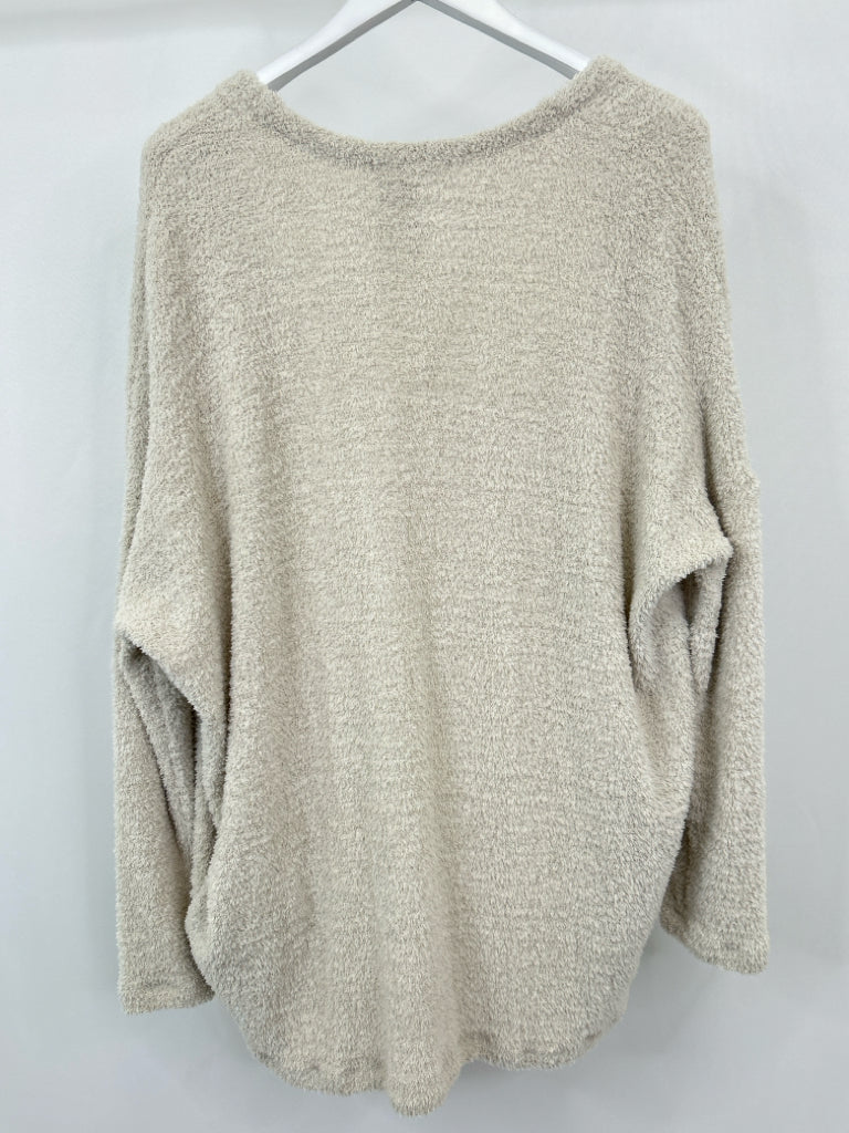 WASABI+MINT Size L Beige Cardigan