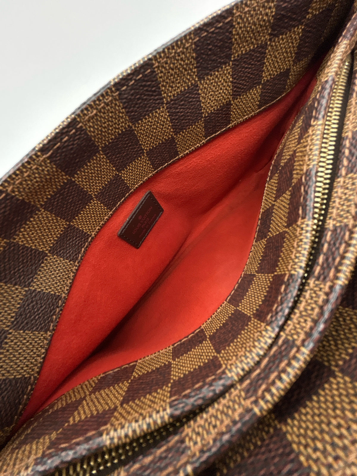 LOUIS VUITTON Brown Print Women Purse