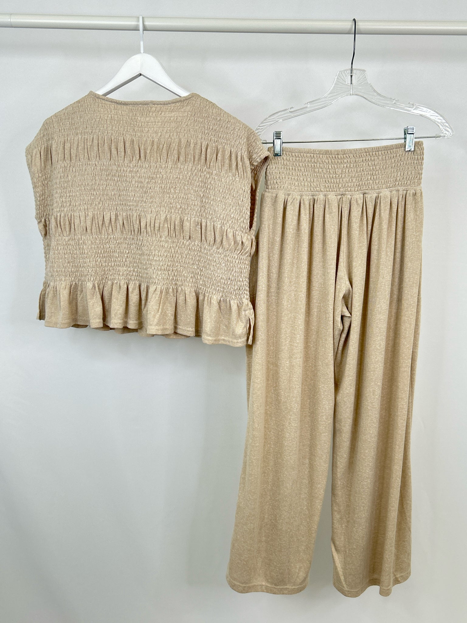 Bluivy Size S Beige Women 2-Piece w/pants