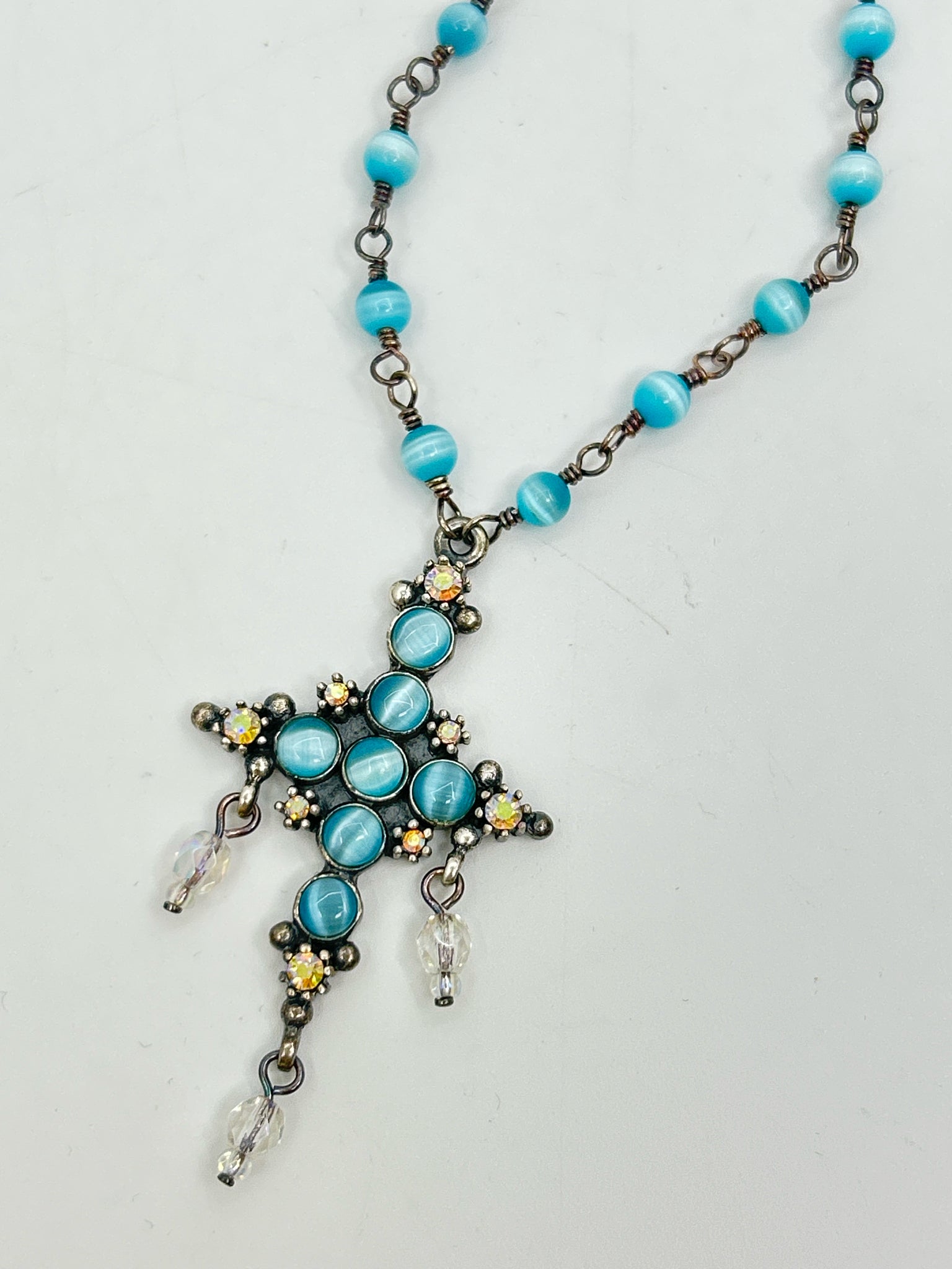 SUZANNE SOMERS SILVER AND BLUE Necklace