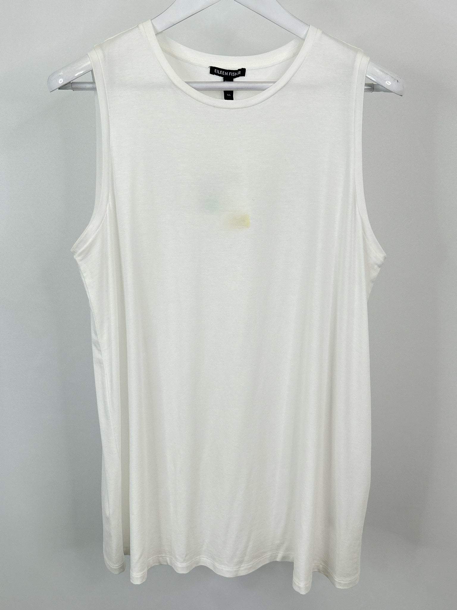 EILEEN FISHER Size L White Women's Tank Top