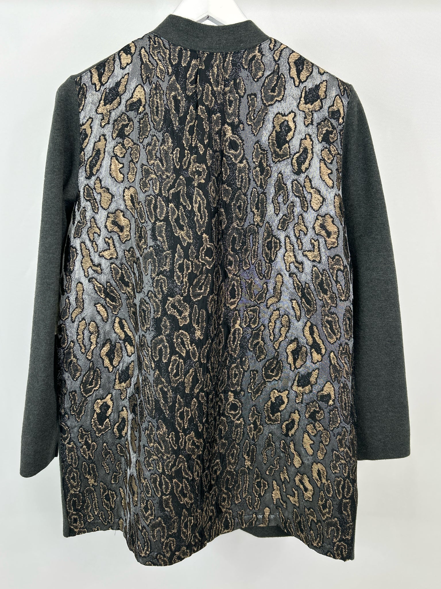 CHICO'S Size L Charcoal Women Cardigan NWT