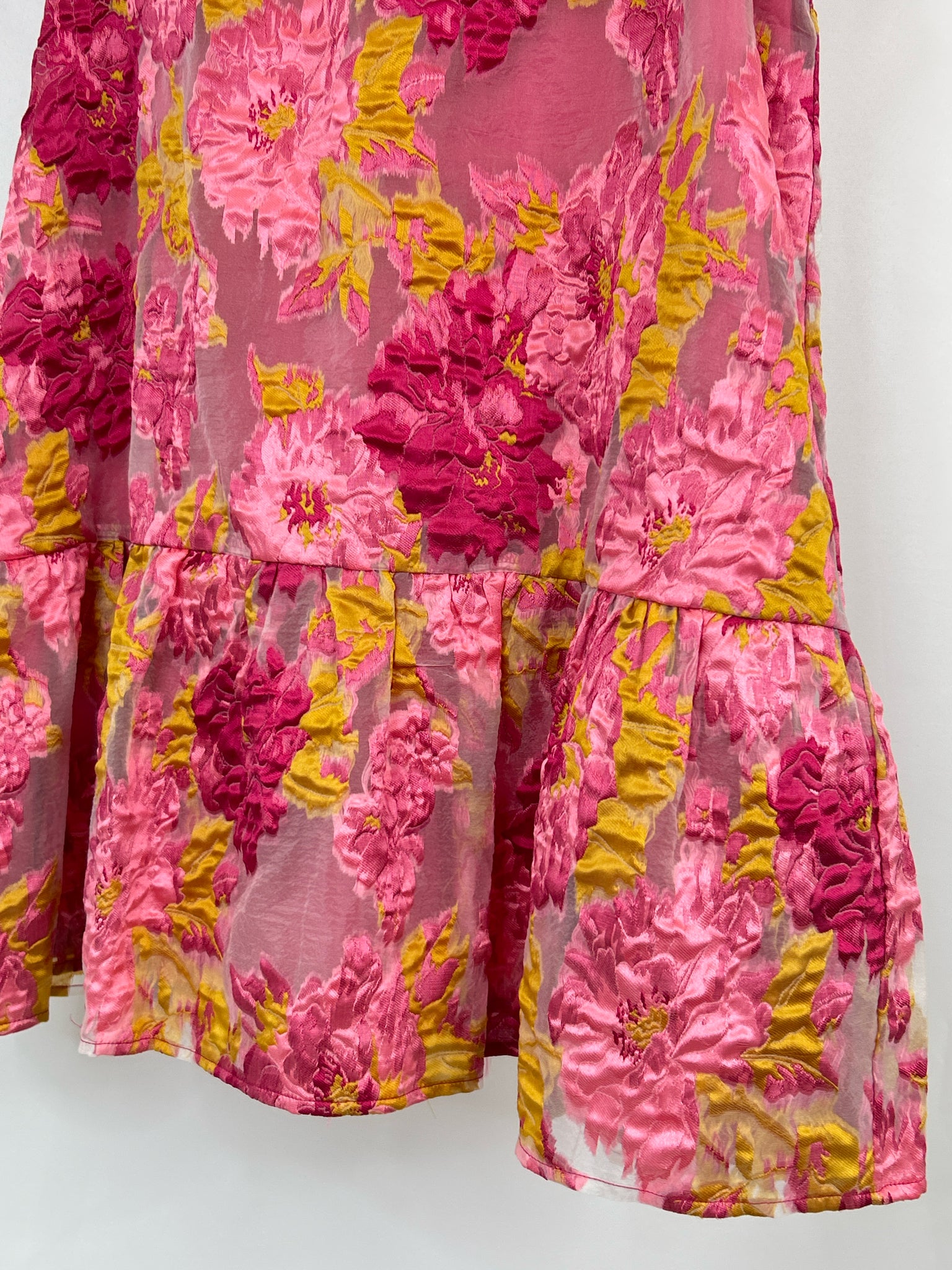 ENTRO Size M Pink and Wine Women Dress