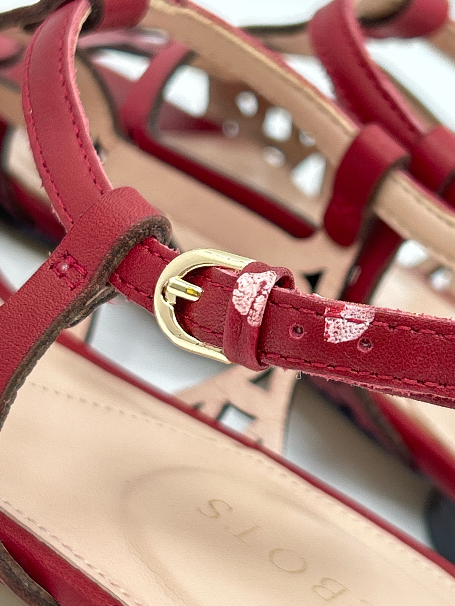 TALBOTS Size 8M DARK RED Women Sandal