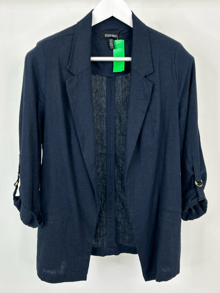 ELLEN TRACY Size S Navy Blazer