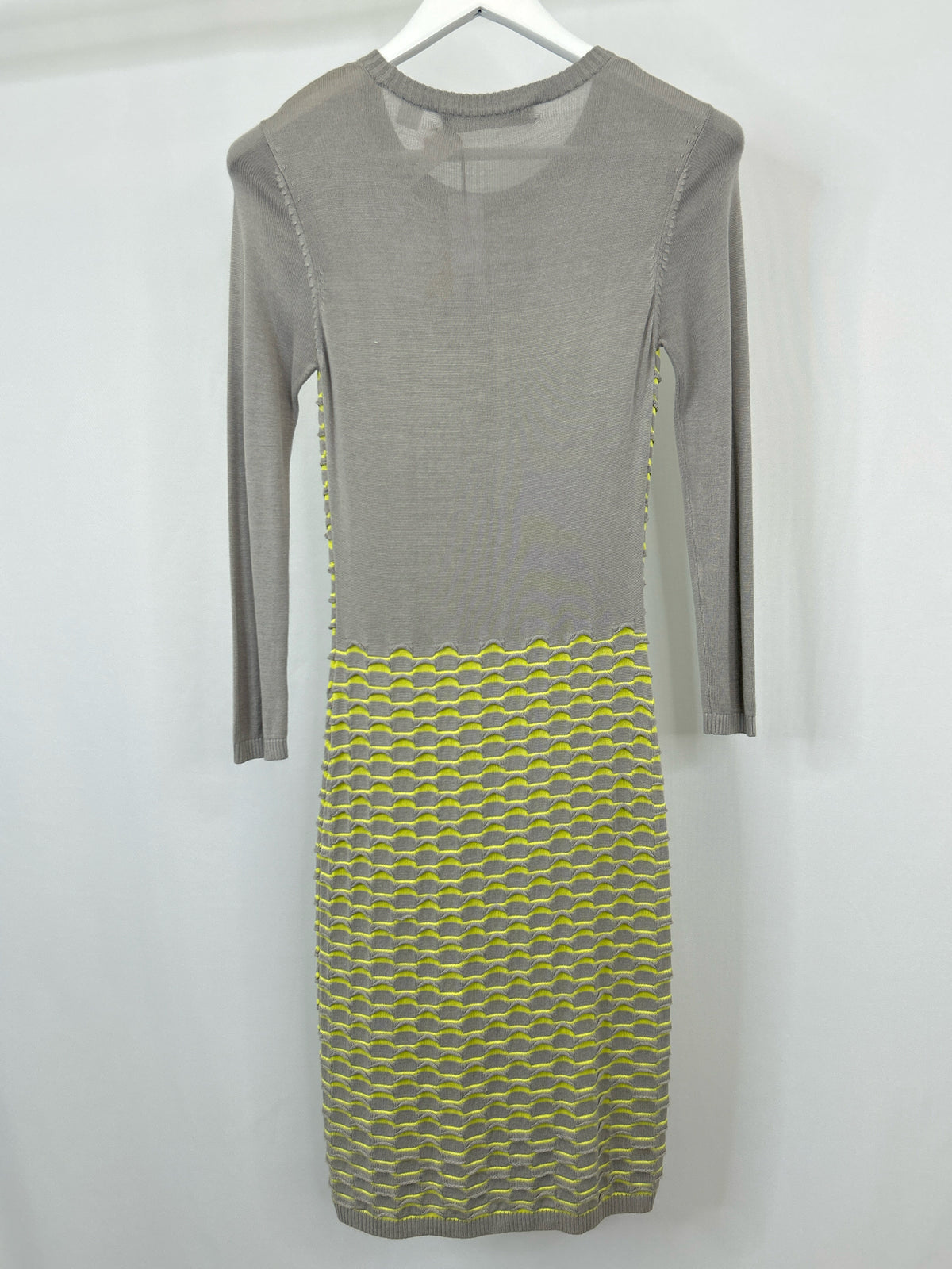 CUT25 Size S GREY AND YELLOW Women Dress
