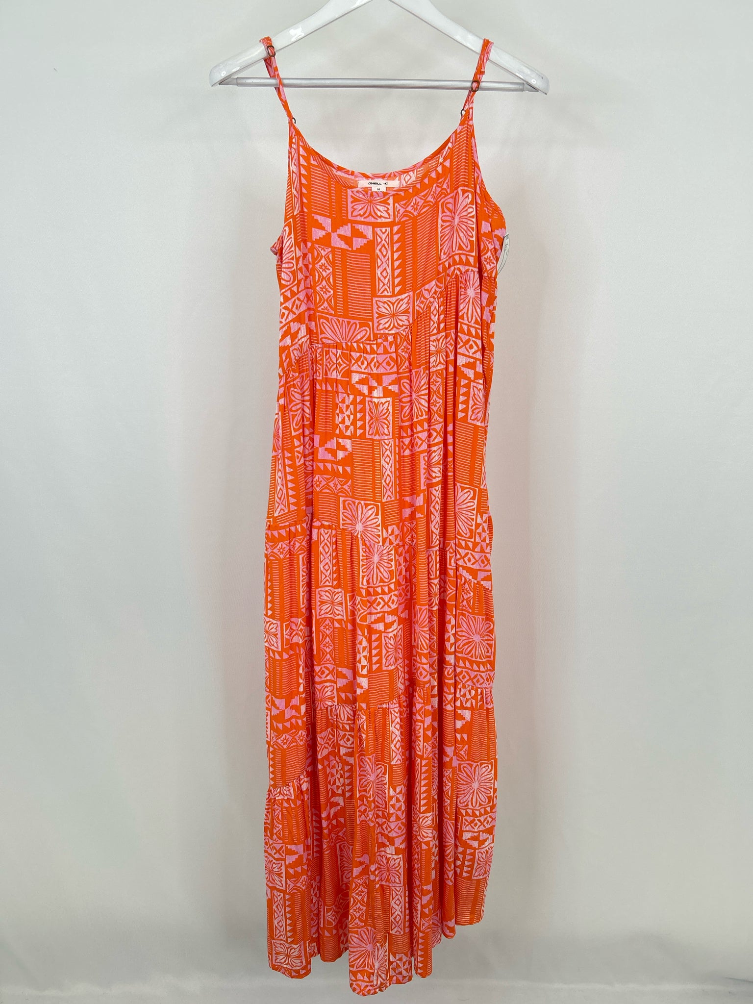 O'NEILL Size M Orange Print Women Dress