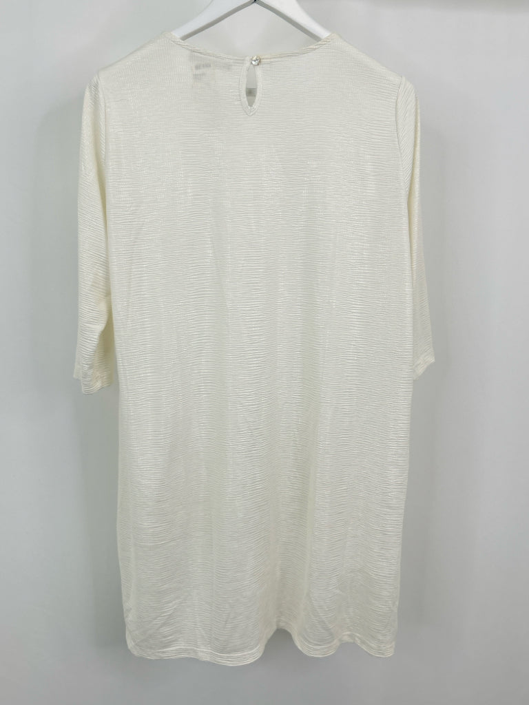 ALEMBIKA Women Size 4 White Dress