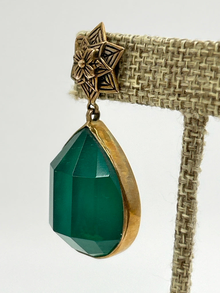 STEPHEN DWECK GOLD AND GREEN Earrings