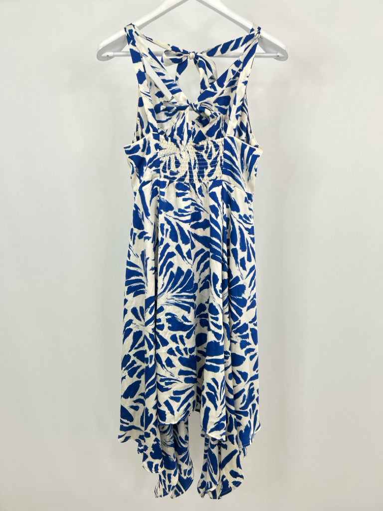 ALEXIS Size M Blue Print Women's Dress NWT