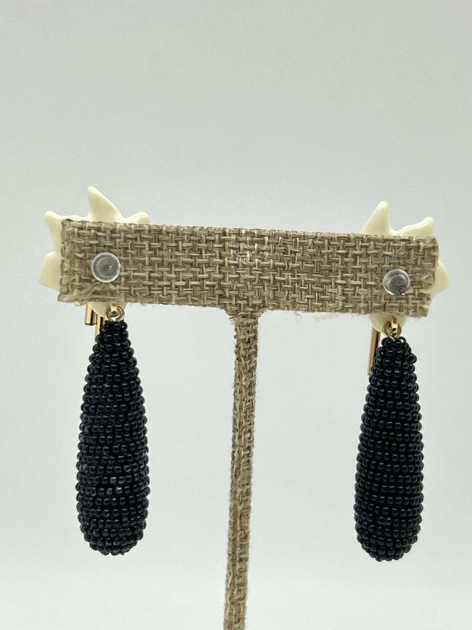 STELLA & DOT black and cream Earrings