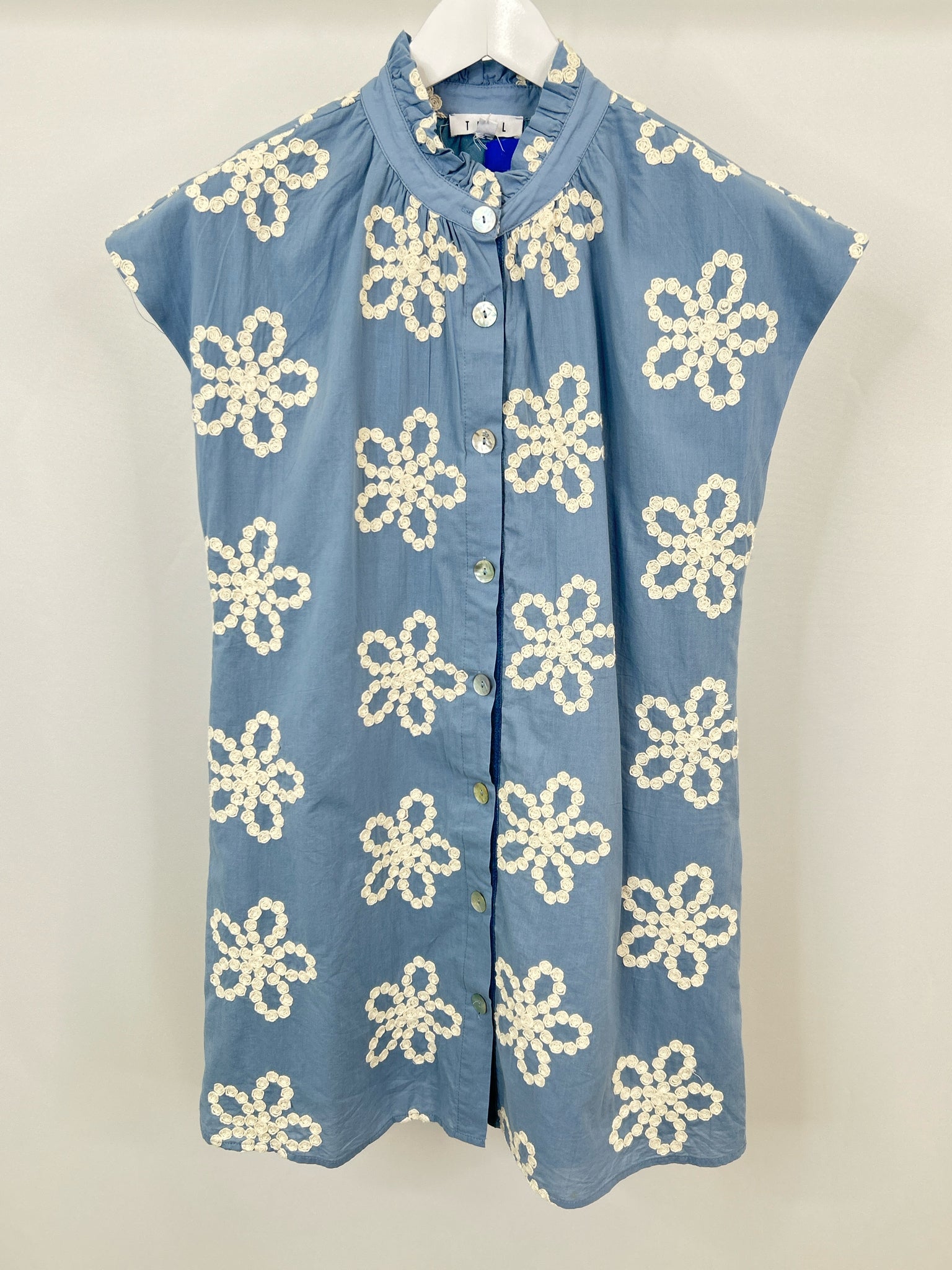 THML Size S BLUE & WHITE Women Dress