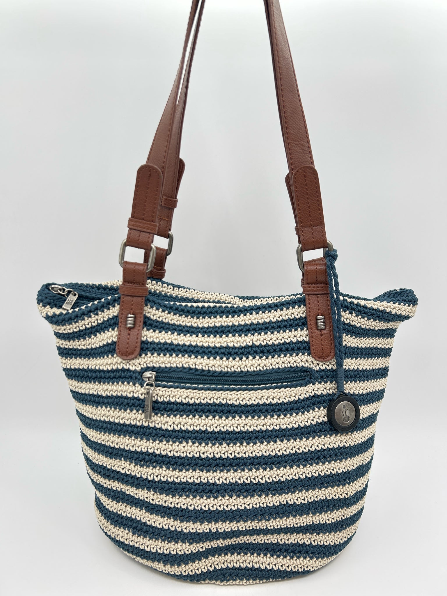 THE SAK BLUE AND BEIGE Women Purse