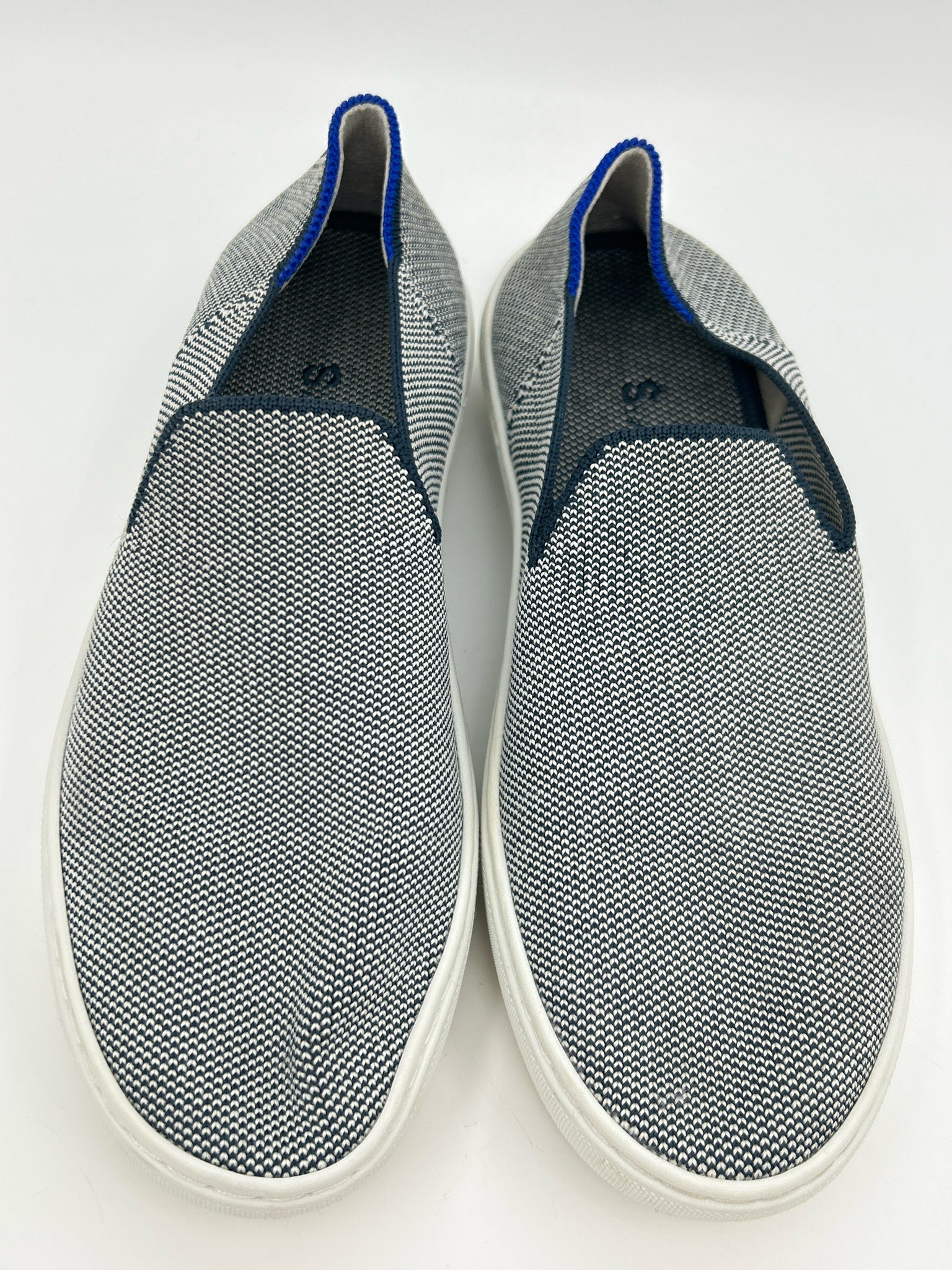 ROTHY'S Size 6.5W NAVY AND WHITE Women Sneakers