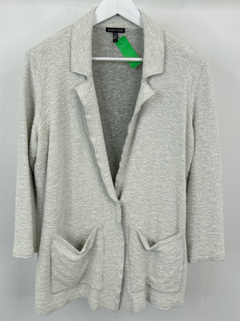 EILEEN FISHER Women Size L light grey Jacket