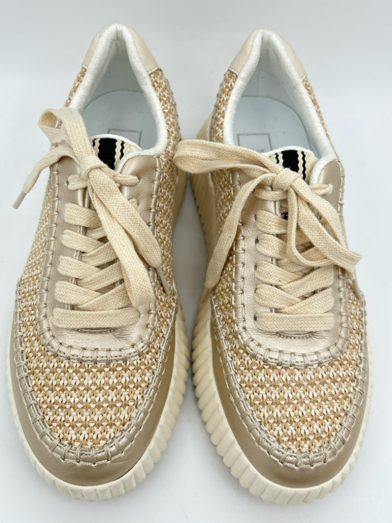 SHU SHOP Women Size 7 TAN AND IVORY Sneakers