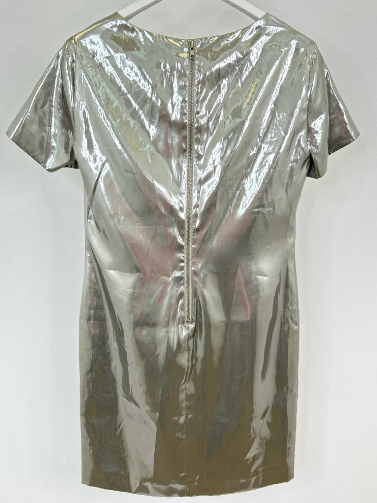 LOVE MOSCHINO Women Size 10 Silver Dress