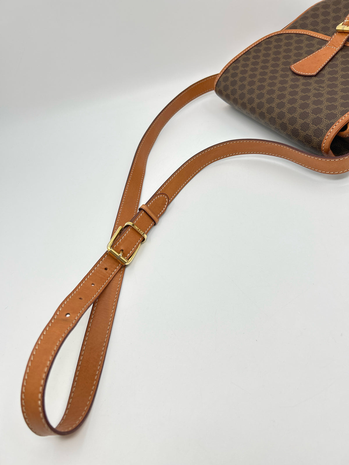 CELINE Brown Print Women Purse