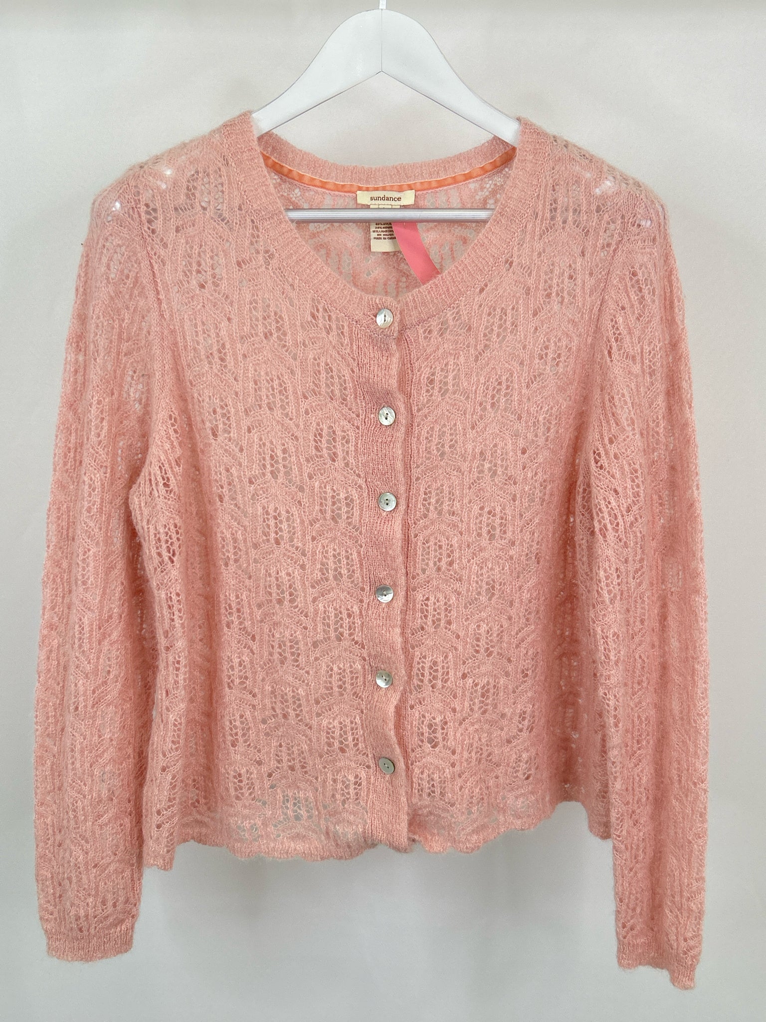 SUNDANCE Size L Pink Women Cardigan