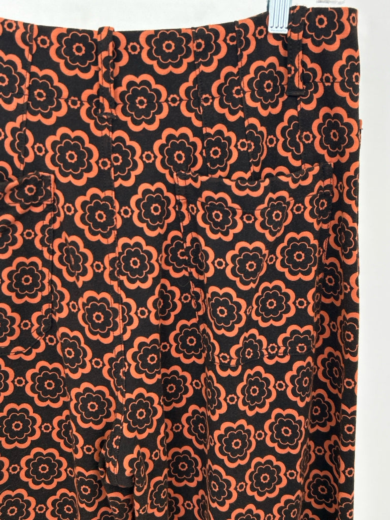 MAEVE Women Size 30/10 Orange Print Pants