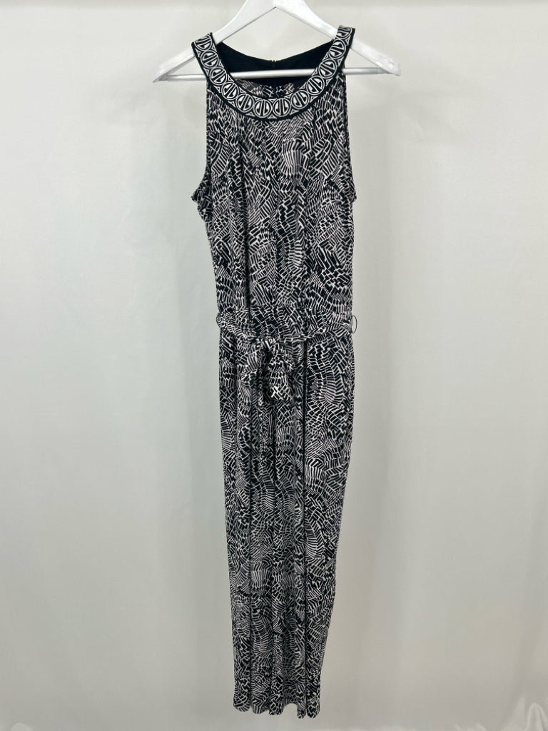 RAFAELLA Size M Black and White Jumpsuit NWT