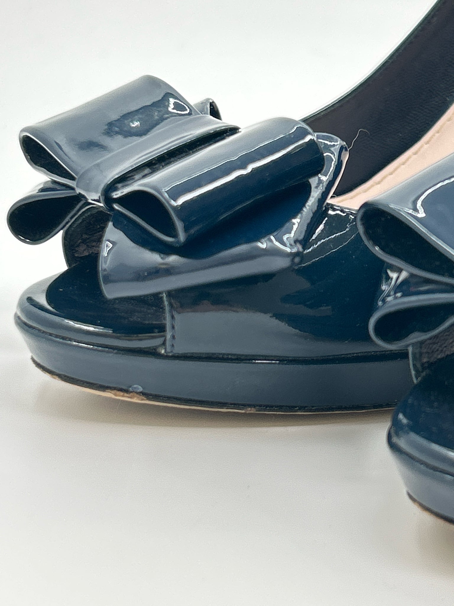 MIU MIU Size 38 Teal Women Pumps