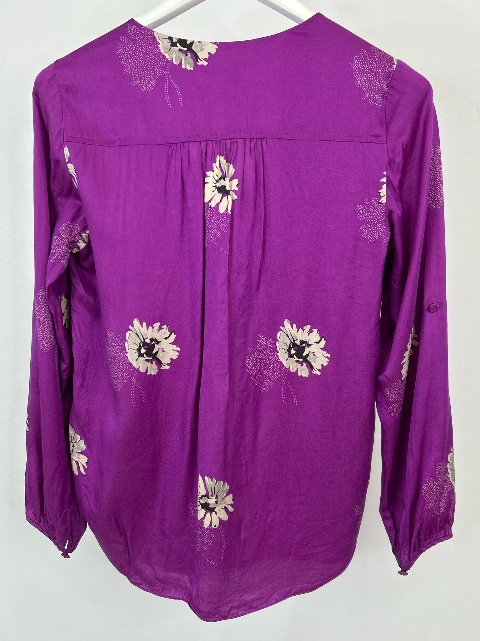 REBECCA TAYLOR Size 8 MAGENTA Women Top