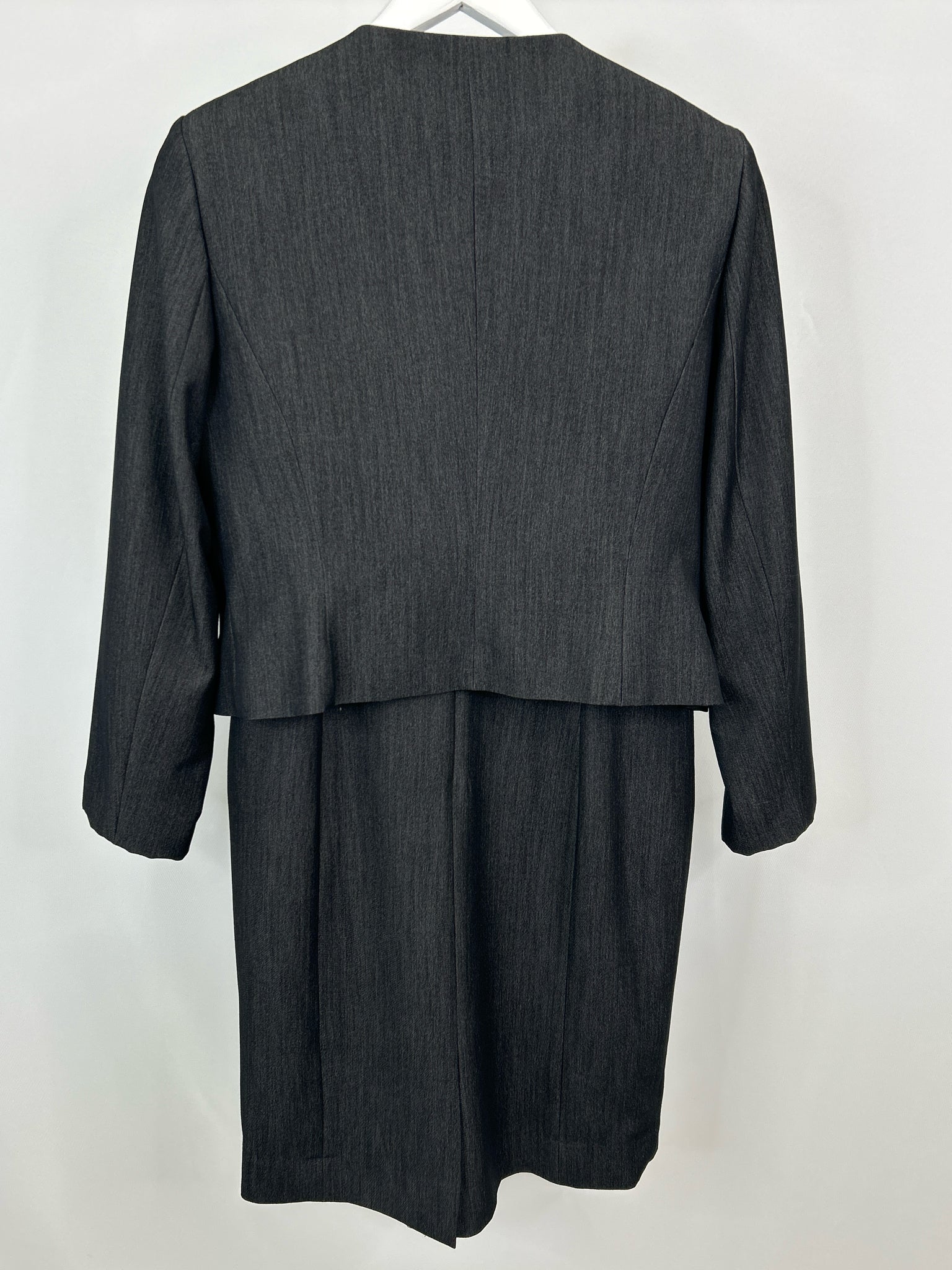 ELLEN TRACY Size 12 Grey Women 2-Piece w/dress