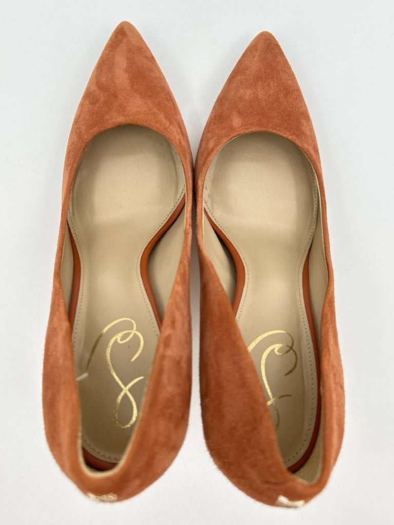 SAM EDELMAN Women Size 9.5 Burnt Orange Pumps