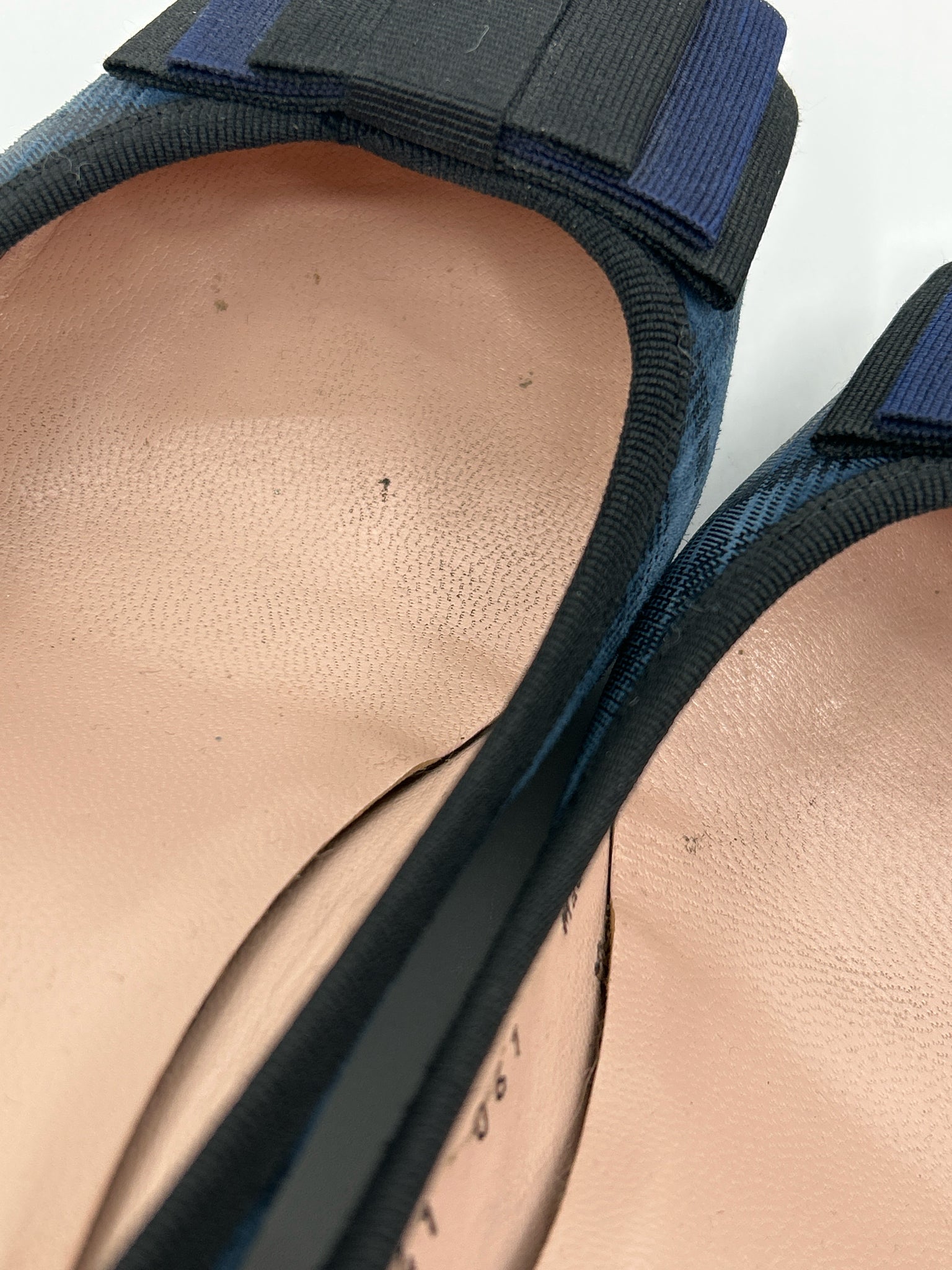 FERCA 81 Size 41/10 Blue Plaid Women Pumps