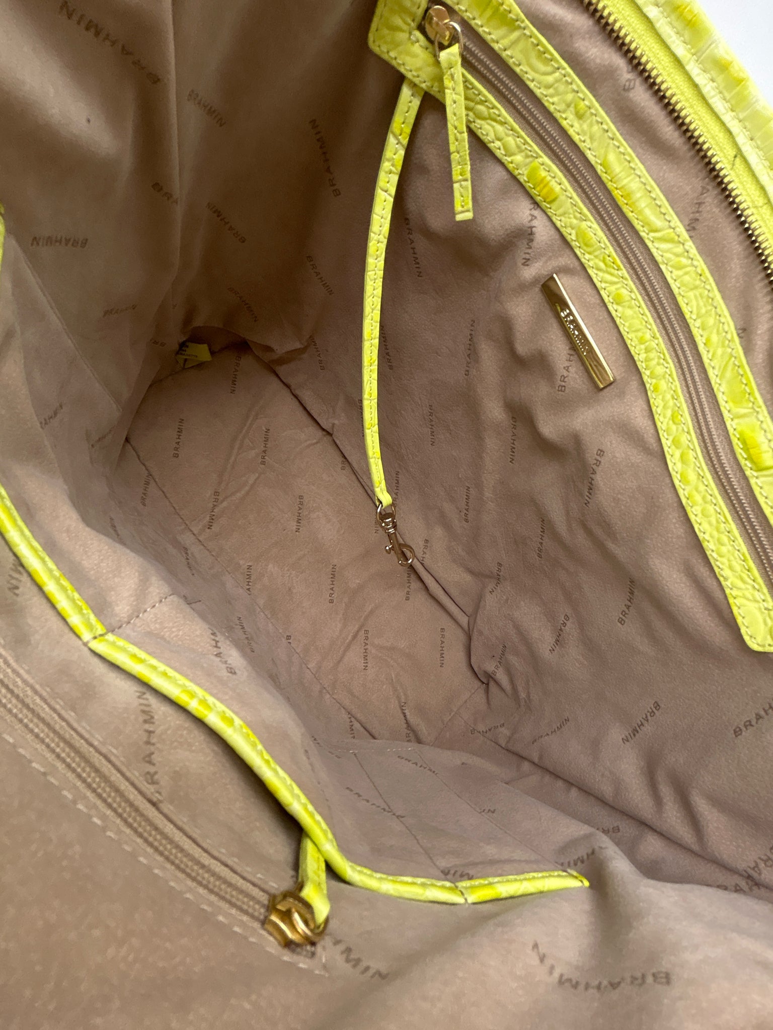 BRAHMIN Yellow Women Tote