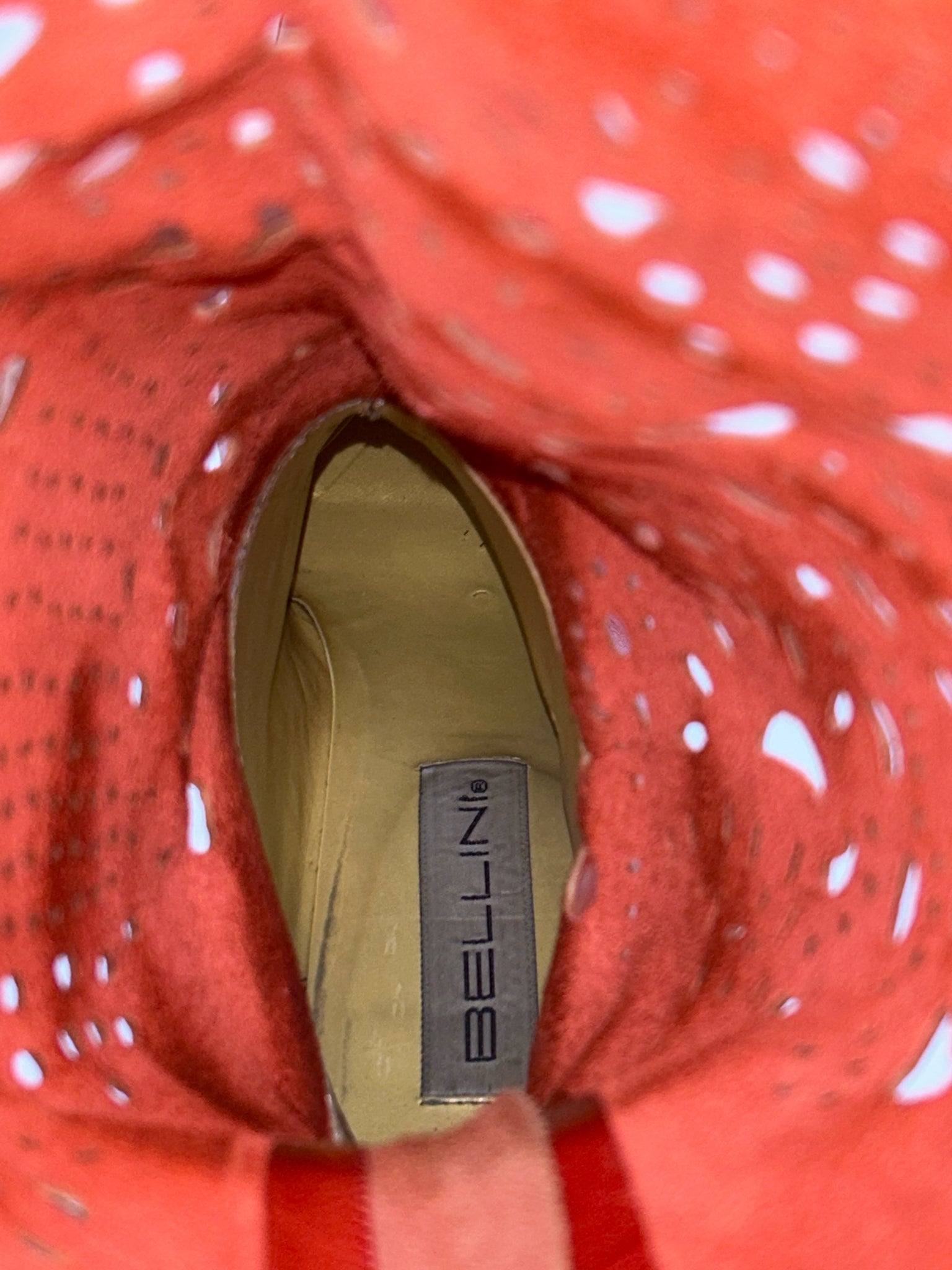 BELLINI Size 9M Red Orange Women Boots