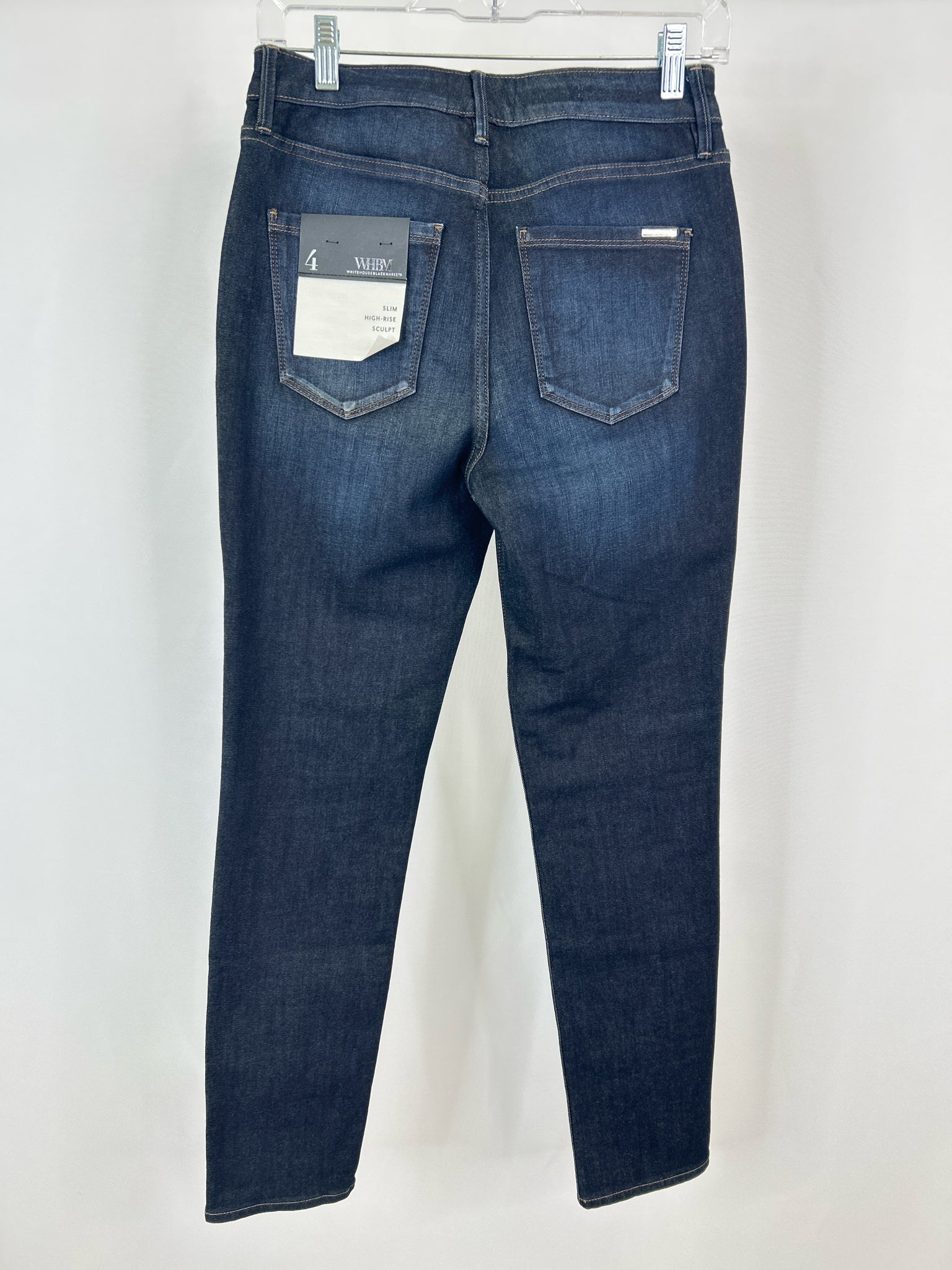 White House Black Market Size 4R Dark Blue Women Jeans NWT