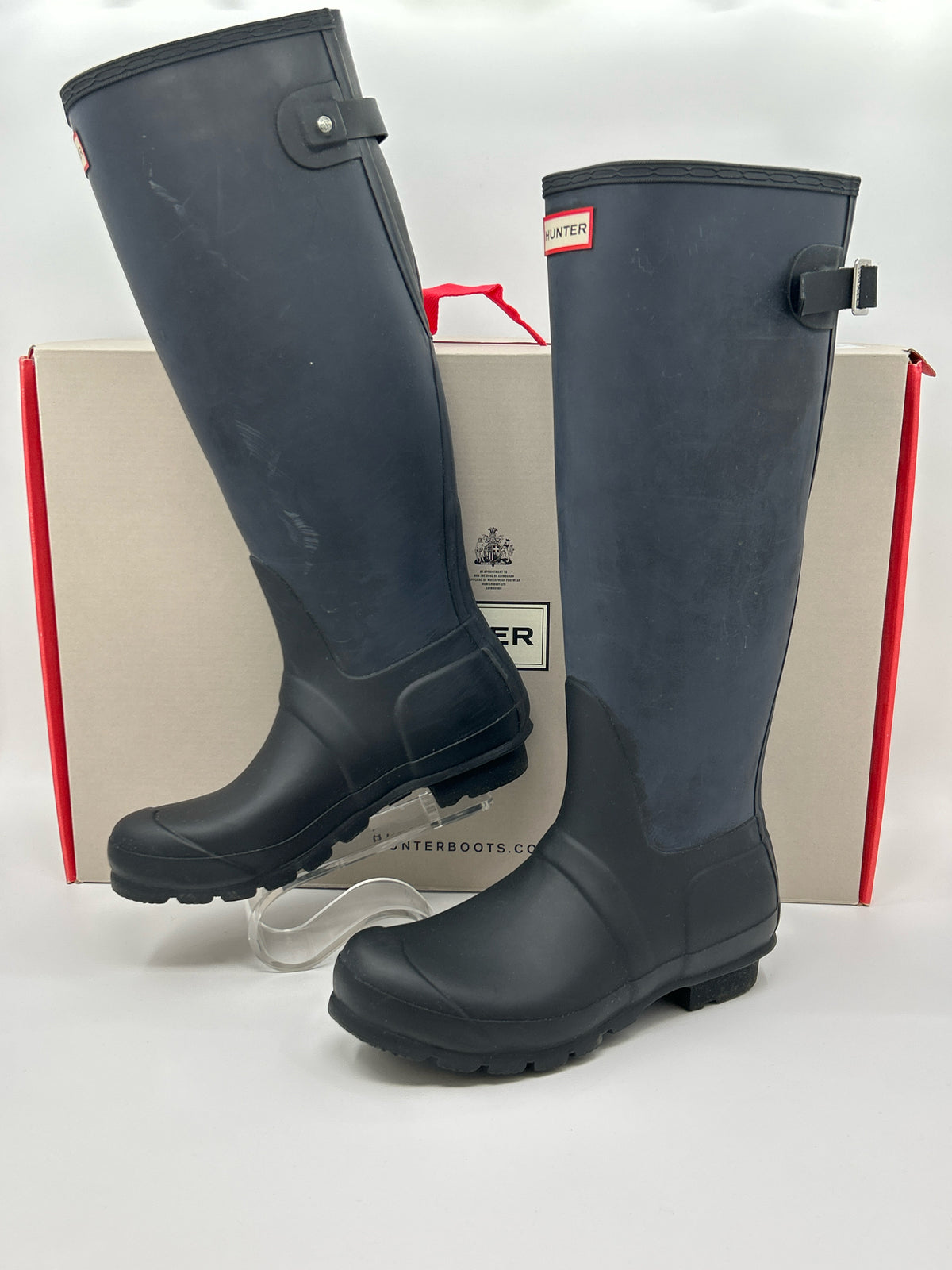 HUNTER Size 8 Black Women Rainboots