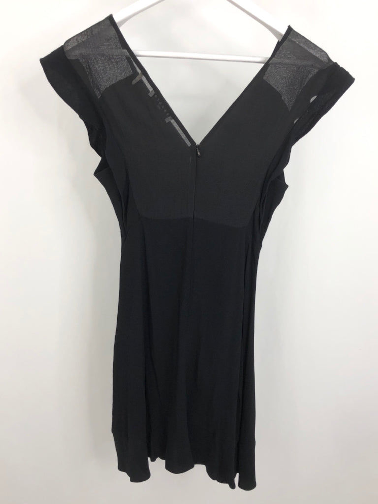 NWT outlet Sandro black dress with lace sleeves