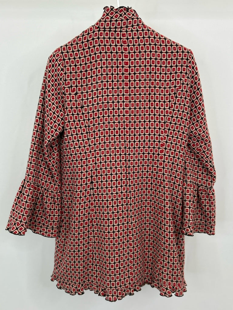 MAESTRO Women Size M Red and Black Coat