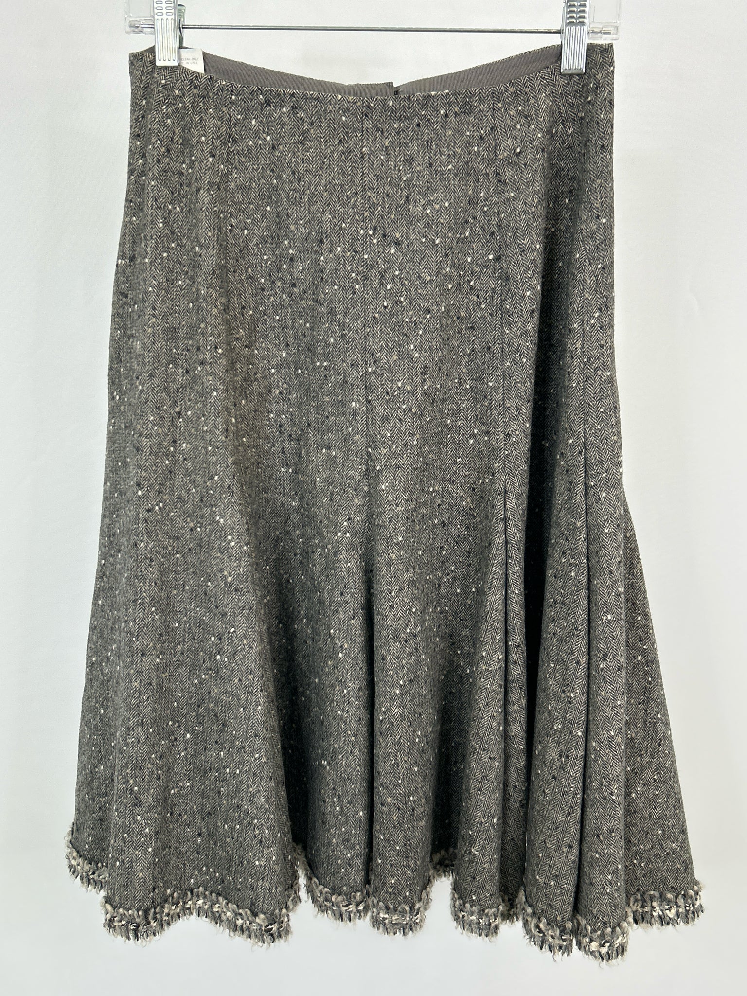 OSCAR DE LA RENTA Size 6 Grey Women Skirt