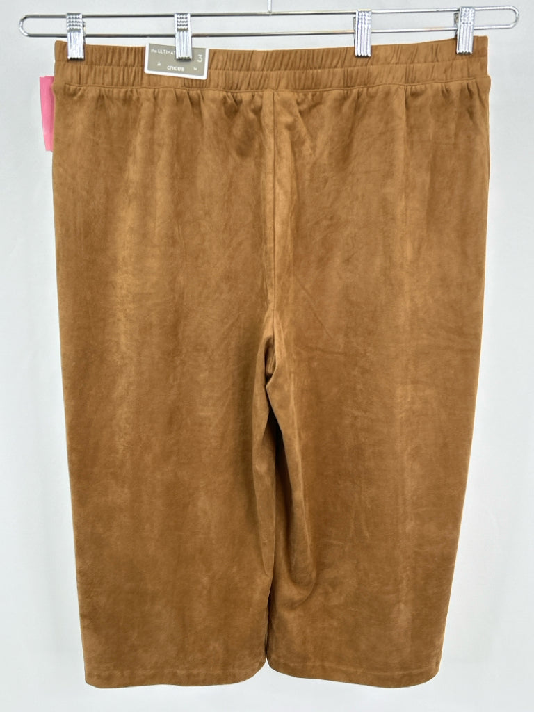 CHICO'S Women Size 16 Brown Pants