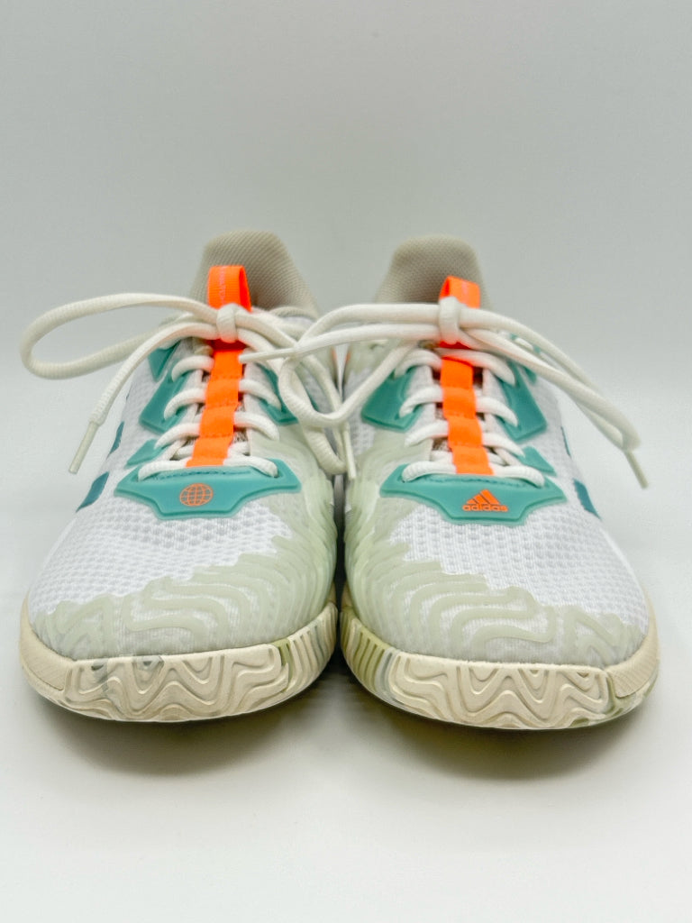 ADIDAS Size 10M White Print Women's Sneakers