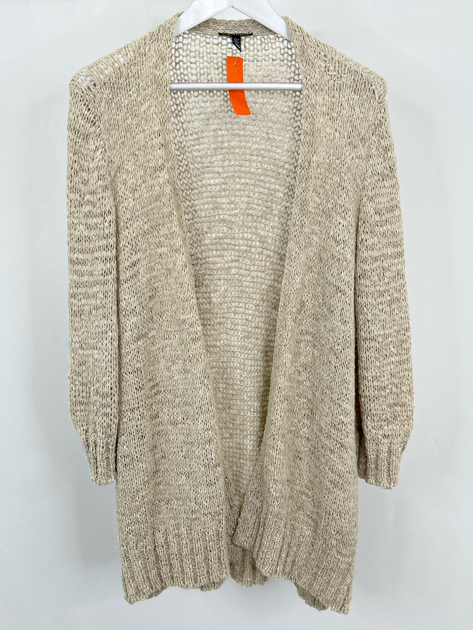EILEEN FISHER Size XL Beige Women Cardigan
