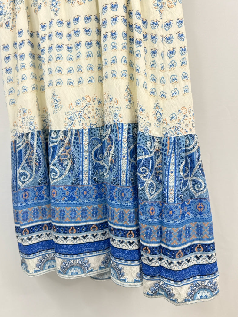 Adelante Size S WHITE AND BLUE Women Dress