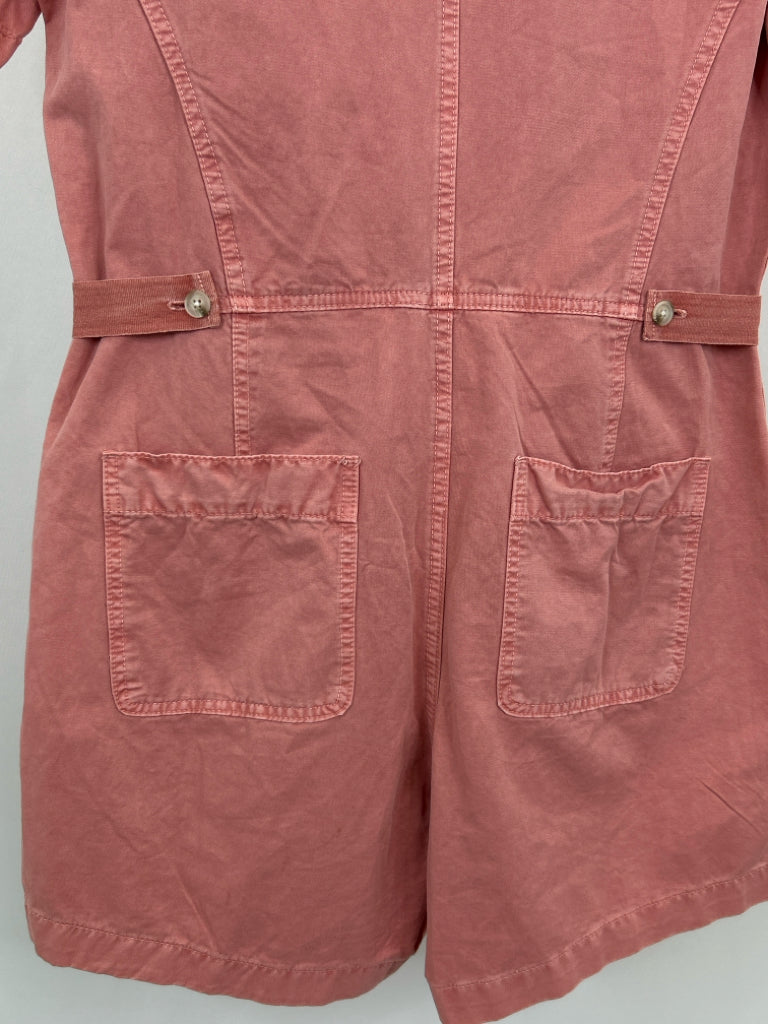 TEA N ROSE Size M Coral Women's Romper NWT